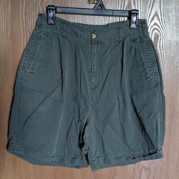 Cherokee Green High-Waisted Shorts, 12 - Picture 1 of 8